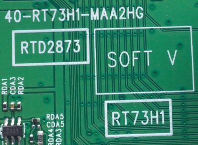 MAIN PARA TV TCL / NUMERO DE PARTE SVSRT73003-MA200AA / 40-RT73H1-MAA2HG / V8-RT73K01-LF1V1453 / PANEL LVU650NEBL CD9W10 / DISPLAY ST6451D02-G VER.2.1 / MODELO 65S525	 - Imagen 2